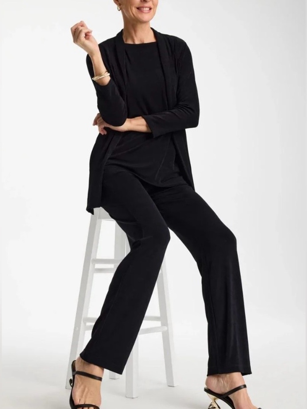 Chico's Travelers No Tummy Straight Leg Pull-On Pants; NWT, Sz. XL/16 (3)